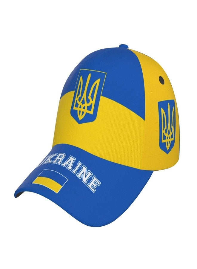 Krirteh Ukrainian Flag Baseball Cap for Men Women, Fashion Flag of Ukraine Hat Adjustable Sun Protection Visor Caps Trucker Hat Patriotic Dad Caps - Image 1